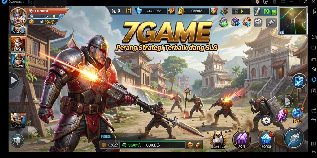 Tampilan gameplay menarik dalam 7GAME dengan pertempuran penuh strategi.