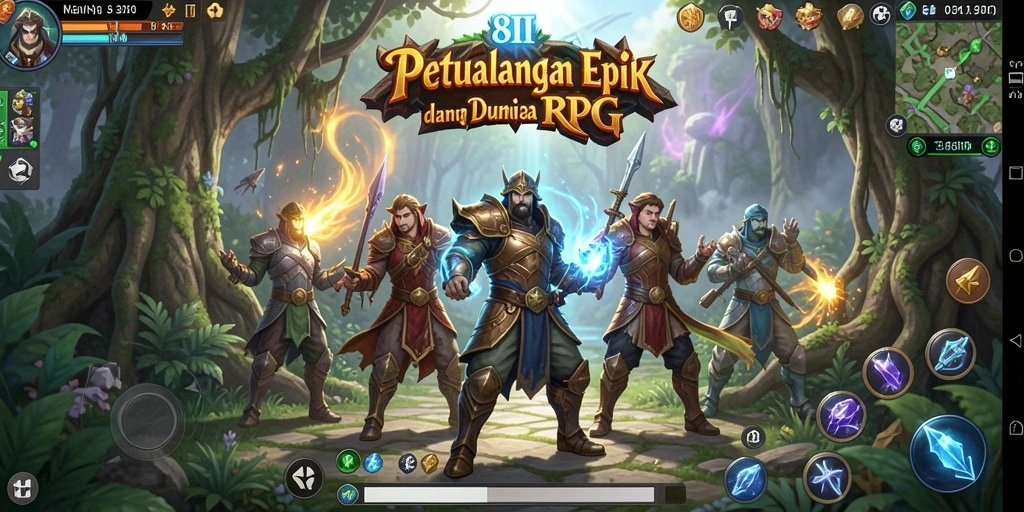 Tampilan gameplay melawan monster dalam 8II yang mendebarkan.