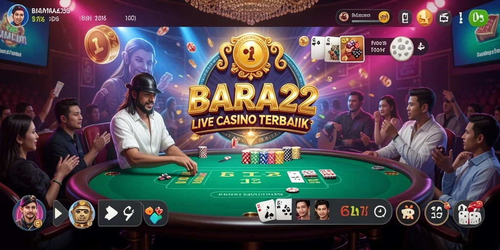 Tampilan gameplay Live Casino yang menarik di BARA22.
