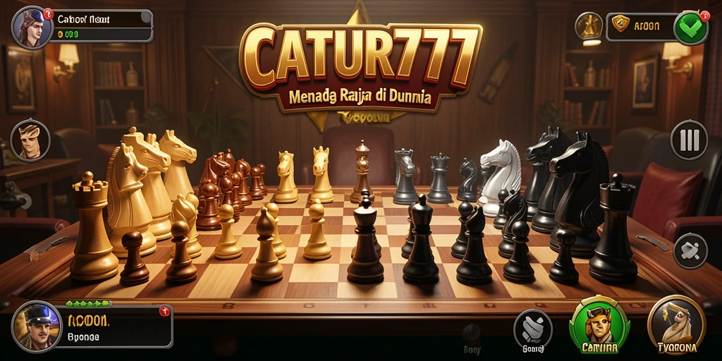 Tampilan gameplay seru CATUR777 yang menampilkan strategi Tycoon.
