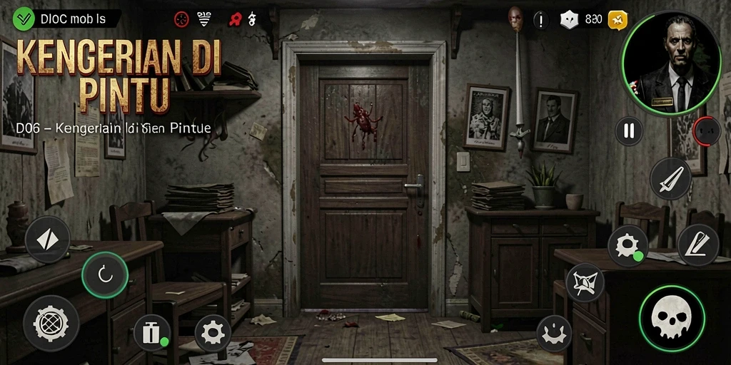 Screenshot menampilkan suasana mencekam dalam gameplay D06.