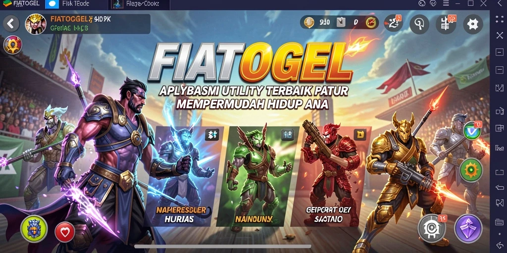 Tampak antarmuka FIATOGEL yang intuitif dan fitur-fitur menarik.