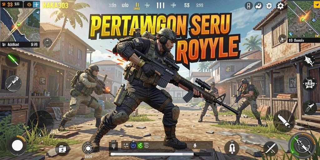 Tampilan gameplay KAKA303 yang intens dan penuh aksi.