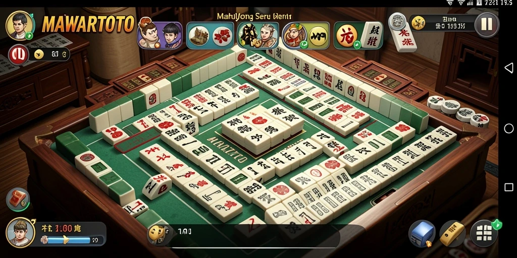 Tampilan menarik gameplay Mahjong di MAWARTOTO.