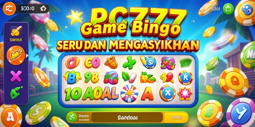 Screenshot gameplay PC777 menampilkan serunya permainan Bingo yang interaktif.