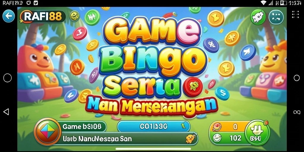 Tampilan gameplay seru dalam permainan Bingo RAFI88.