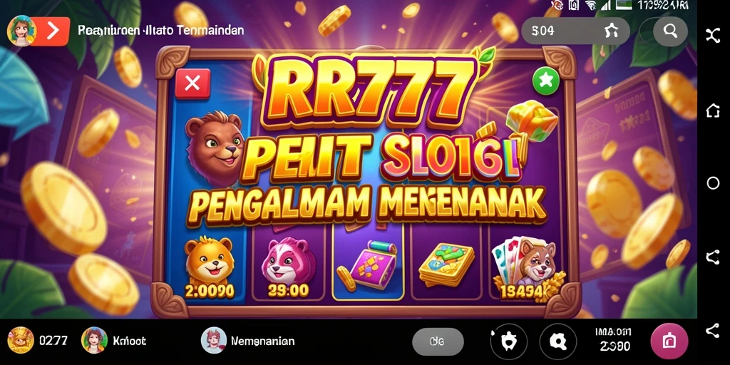 Tampilan gameplay Slot RR777 yang memikat dan interaktif.