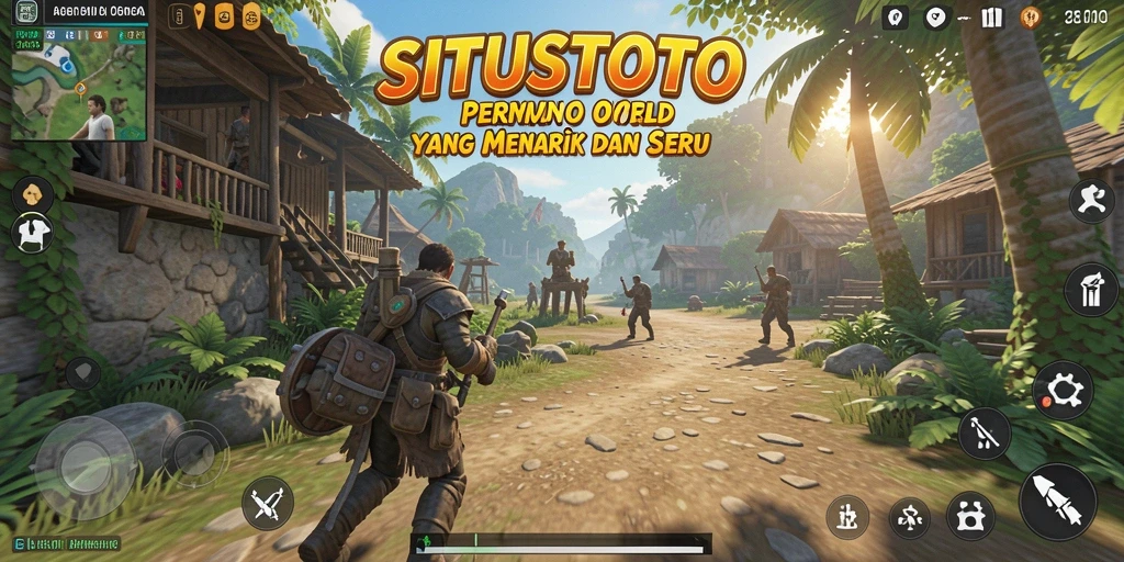Screenshot gameplay SITUSTOTO menampilkan petualangan seru di dunia terbuka.