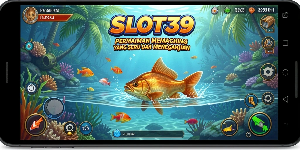 Screenshot gameplay SLOT39 menampilkan aksi memancing yang seru dan menegangkan.