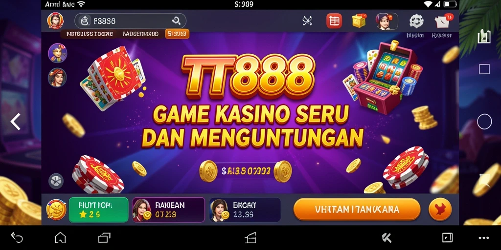Tampilan gameplay menarik dari TTT888 dalam suasana Kasino nyata.