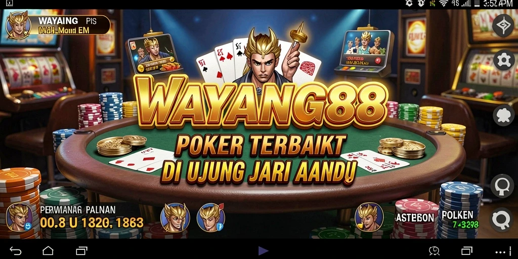 Tampilan gameplay poker yang menegangkan dan menantang.