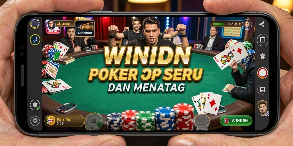 Tampilan gameplay menarik dari aplikasi poker WINIDN.
