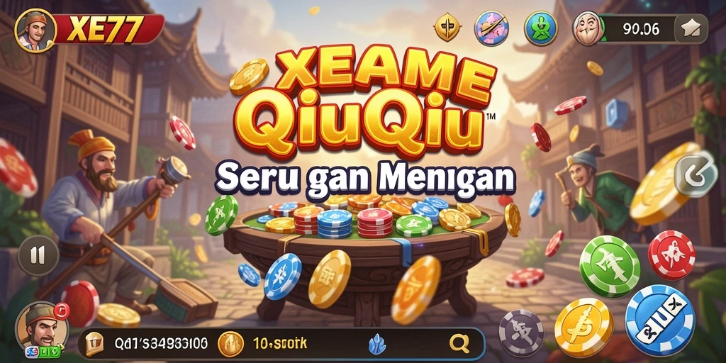 Tampilan screenshot XE77 yang menampilkan situasi permainan QiuQiu.