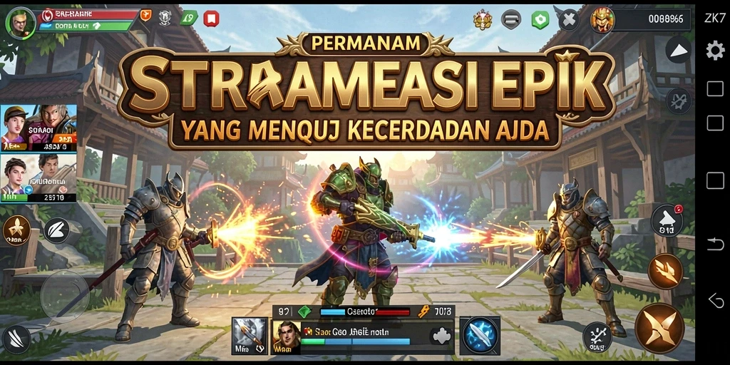 Tampilan gameplay ZK7 yang penuh strategi dan ketegangan.